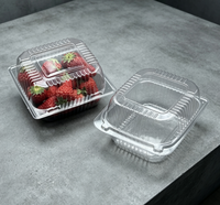 Barquette en plastique pour fruits frais (fraises, myrtilles, cerises, tomates, raisins) – Présentoir de supermarché pour la vente au détail