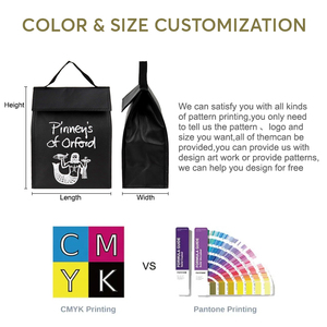 Tùy chỉnh mới không dệt cách điện ăn trưa Túi lạnh không thấm nước nhiệt in Polyester cho bãi biển những buổi dã ngoại đóng gói thực phẩm - Product Image 2