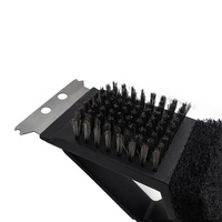 Brosse de nettoyage pour barbecue Uncle MOK, poils en acier les plus sûrs, grattoir, 3 en 1, tampon à récurer multifonctionnel, résistant à la chaleur, pour l'extérieur