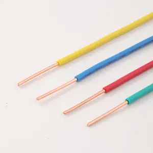 High Quality 1.5mm2.5mm 4.0mm Single Core Pvc Hard Bv Cable Copper Electrical Cable From China