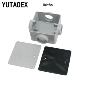 Yutaoex 86 loại tường Ổ cắm chuyển đổi kim loại Hộp nối IP67 không thấm nước phun cát Hợp kim nhôm chống cháy - Product Image 4