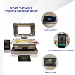 RFID 계량 및 클리어링 통합 지능형 계량 저울이있는 지능형 레스토랑을위한 중국 스마트 매점 스케일 - Product Image 2