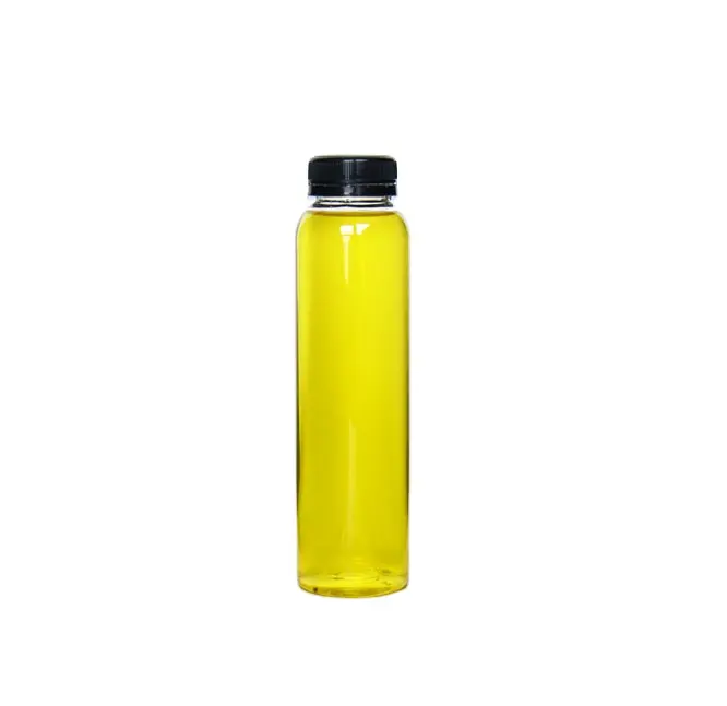 12 OZ Square Plastik Jus Botol Dingin Ditekan PET Bening Botol dengan Tamper Jelas Tutup