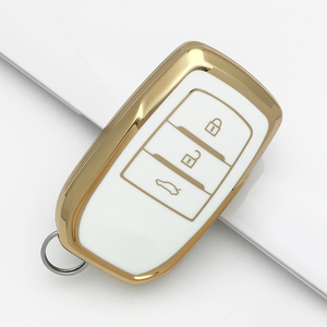Mode luxe bord doré 2 3 <span class=keywords><strong>4</strong></span> 5 bouton clé clé voiture clé couverture tpu protecteur titulaire étui pour Toyota <span class=keywords><strong>rav</strong></span> <span class=keywords><strong>4</strong></span> <span class=keywords><strong>2006</strong></span> - Product Image 4