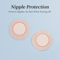 Cache-tétons lavables en silicone réutilisables pour hommes