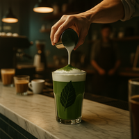 Poudre de Matcha de qualité supérieure certifiée USDA/UE, 100% naturelle, de qualité cérémonielle, 30g, en vrac, étiquettes privées