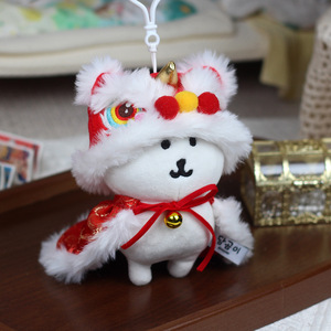 Disfraz de Danza del León Rabbudo, Muñeco de Peluche de 13 cm, Traje para la Celebración de Año Nuevo - Product Image 1