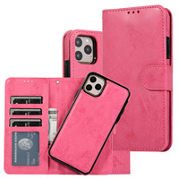 Étui portefeuille en cuir pour Samsung Galaxy S25 Ultra S24 Plus S25 FE S22 A16 et iPhone 17 Pro Max – Housse magnétique à rabat
