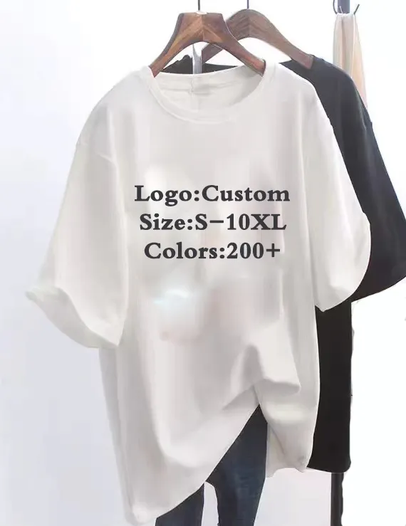 2022 새로운 사용자 정의 여성 티셔츠 특대 의류 플러스 사이즈 여성 의류 여성 티셔츠