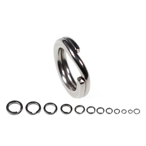 Señuelo a presión de doble círculo de acero inoxidable, accesorios de pesca de carpa abierta, Conector de broches giratorios, anillos divididos para pesca de carpa - Product Image 2