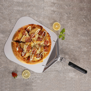 Pala plegable <span class=keywords><strong>de</strong></span> aluminio con mango <span class=keywords><strong>de</strong></span> plástico para Pizza, herramientas para pizza, gran oferta - Product Image 1