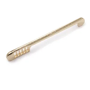 Роскошная алюминиевая ручка, современные 128 мм ручки для шкафа, золотые ручки для шкафа, мебельная фурнитура, завод Гуанчжоу
