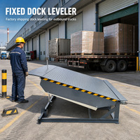 Rampe de chargement pour camions avec tige de maintenance pour centre de distribution logistique