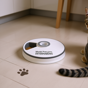 Gamelle Distributrice Automatique pour Chat D0100HABD6G – Ronde, Durable, Moderne, en Plastique, pour Usage Intérieur - Product Image 2