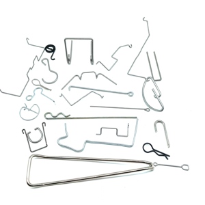 Resorte trenzado de Metal pequeño de acero inoxidable personalizado, gancho de alambre de tablero de clavijas, resortes de formación de alambre, ganchos redondos plateados - Product Image 2