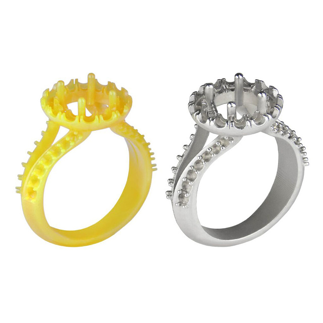 3D Printing SLS/SLA Casting Resin LCD UV-Curing Resin 405nm Castable Photopolymer Resin LCD 3D Printing Service for Jewelries