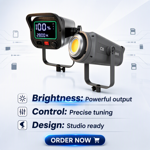 New Handheld 300W Portable LED Video Lamp 2800-6800K Continuous Dimmable Bowens Mount Studio Lighting Photography & Video