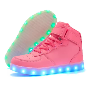 Zapatillas de Moda con Luces LED para Niños y Niñas, Zapatillas de Skateboard con Luces Intermitentes USB para Adultos, Cómodas para Niños - Product Image 4