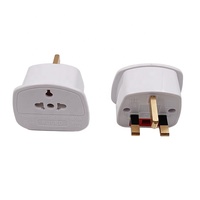 Adaptateur touristique britannique vers la prise Europe, États-Unis, Australie