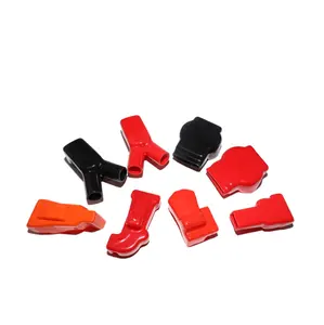 Jsyq 12v 4 wg 6wg बैटरी टर्मिनलों बैटरी पोस्ट क्लैंप को कवर करने वाले लाल और काले बैटरी टर्मिनल क्लैंप रक्षक जूते