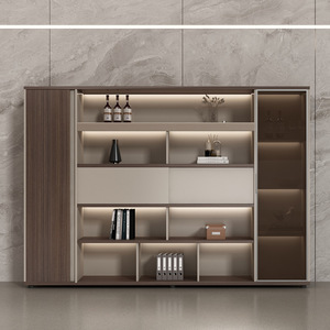 ארון הגשה מודרנית a4 עבור משרד עץ בוס עץ אחסון קובץ עבור עובד סופרמרקט מלון - Product Image 4