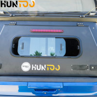 Huntoo Tente de camping mini pop-up tout-terrain en aluminium personnalisée pour pick-up, 4x4, camping-car, remorque, ou topper de camion, à glisser sur le véhicule