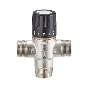 Mix Water Chrome Thermostatic Valve With The Hot And Cold Shower Solar Copper Valve