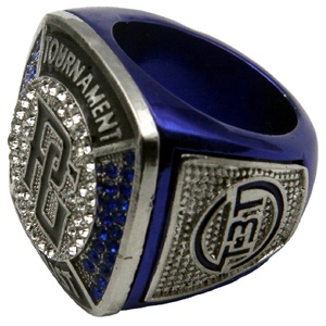 Làm cho logo của riêng bạn Kẽm hợp kim vô địch Nhẫn tùy chỉnh với Rhinestone dành cho người lớn chúng tôi kim loại nhẫn - Product Image 1