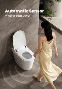 Toilette intelligente de haute technologie au design qatari avec télécommande, siège chauffant et lumière nocturne - Toilette connectée pour la maison intelligente - Product Image 3