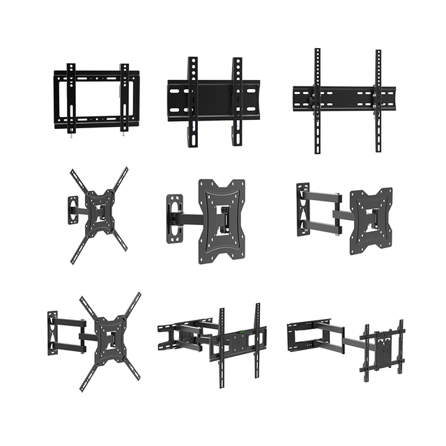 For 26-55" Inch Flat Screen TV Wall Mount Swivel Tilt Full Motion Articulating Dual Arms VESA 400x400mm 35kg Load Capacity