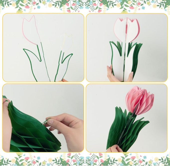 8inchTulip Decoration Spring Decorations Office Garden Party