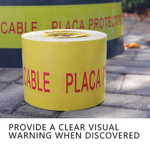 Cavi elettrici di protezione antincendio per cavi interrati Anti-corrosione HDPE LDPE copri il nastro di avvertenza della conduttura sotterranea - Product Image 3