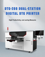 Imprimante DTG à double plateau Epson I3200, machine d'impression directe sur vêtement sans interruption pour T-shirt et sweat-shirt, circulation d'encre blanche