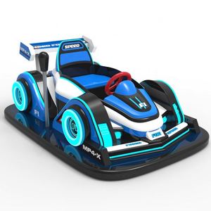 Voiture tamponneuse électrique 48V en fibre de verre à monnayeur pour parcs d'attractions intérieurs/extérieurs - Product Image 2
