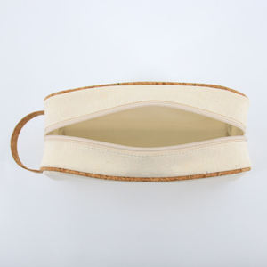 Borsa Cosmetica Qetesh con Logo Personalizzato, Design alla Moda in Lino Naturale, Astuccio con Cerniera in Sughero, Borsa <span class=keywords><strong>da</strong></span> <span class=keywords><strong>Viaggio</strong></span> <span class=keywords><strong>per</strong></span> Trucchi Unisex - Product Image 3