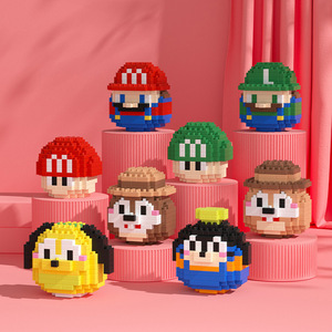 Mô hình lắp ráp bằng hạt vi mô tự làm Gấu bông hổ trứng Damo Đồ chơi lắp ráp xếp hình cho trẻ em - Product Image 2