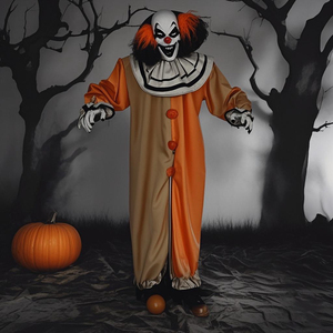 Accesorios Nuevos con Ojos Luminosos para Decoración de Halloween, Animatrónicos de Halloween, Payaso Bruja, Accesorios Animados con Sonido - Product Image 2