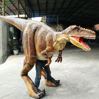 Costume de mascotte de costume de dinosaure animatronique de marche Traje De Dinosaurio