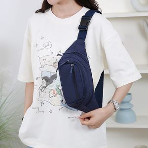 Women's Multi Compartment Waist <b>Bag</b> With Zipper Closure Portable Chest <b>Bag</b> For Everyday Use Solid Color 2026 Summer Style - Product Image 3