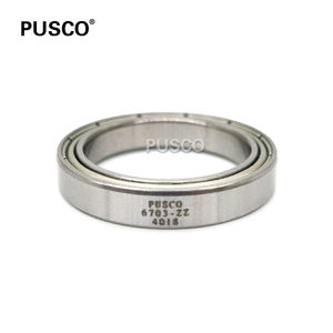 ตลับลูกปืน PUSCO 17*23*4 มม. 6703ZZ ความแม่นยำสูง คุณภาพสูง ตลับลูกปืนขนาดเล็กแบบผนังบาง 6703 ZZ 2Z - Product Image 2