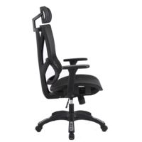 Chaise de bureau ergonomique moderne en maille avec appui-tête 3D réglable, accoudoirs 2D réglables, base en nylon durable pour la maison, l'école et l'hôtel