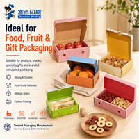 Boîte en carton ondulé de luxe biodégradable, robuste, à motifs de dessins animés, multi-catégories, personnalisée OEM ODM, pour cadeaux et aliments