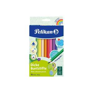 Pelikan Farbstifte BSD12D Dick Dreieckig 12er Kartonetui - Product Image 1
