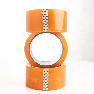 Bopp желтая водонепроницаемая упаковочная лента самоклеящаяся оранжевая/коричневая Липкая лента акриловая клейкая лента