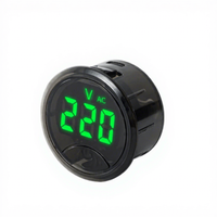Voltmeter LED 7-150V DC dan 65-265V AC untuk Kendaraan Model 3318