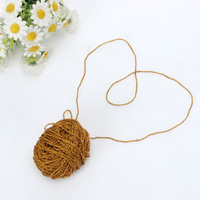Shiny Gold Silver 1mm 2mm Slub Yarn Handmade DIY Knitting Blended Yarn 20g Ball for Doll Hairpin Edge Embroidery for Hand