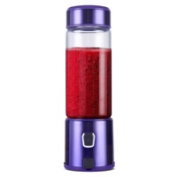 Hoge Borosilicaatglas Handig Reizen Blender Batterij Juicer Mixer Draagbare Smoothie Maker Usb Blender Draagbare Blender Cup