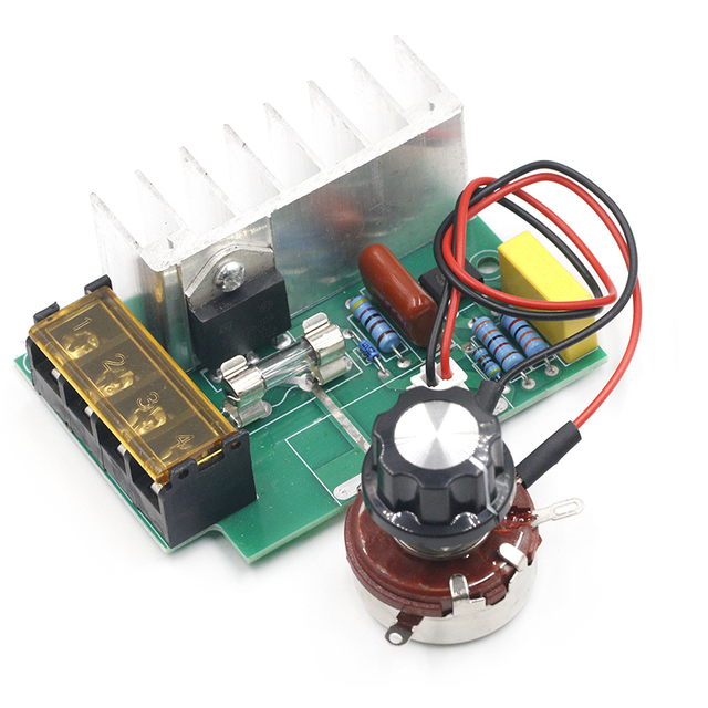 ACELEX 4000W 0-220V AC SCR Electric Voltage Regulator Motor Speed Controller with Temperature Insurance
