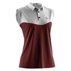 <span class=keywords><strong>Polo</strong></span> <span class=keywords><strong>sans</strong></span> manches pour femmes avec col bleu marine, respirant et séchage rapide, tenue décontractée quotidienne pour la pratique du tennis - Product Image 5