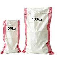 Sacs d'emballage en polypropylène tissé recyclé pour céréales, sacs en PP de 50 kg et 100 kg, fabrication de sacs en PP, vente en gros